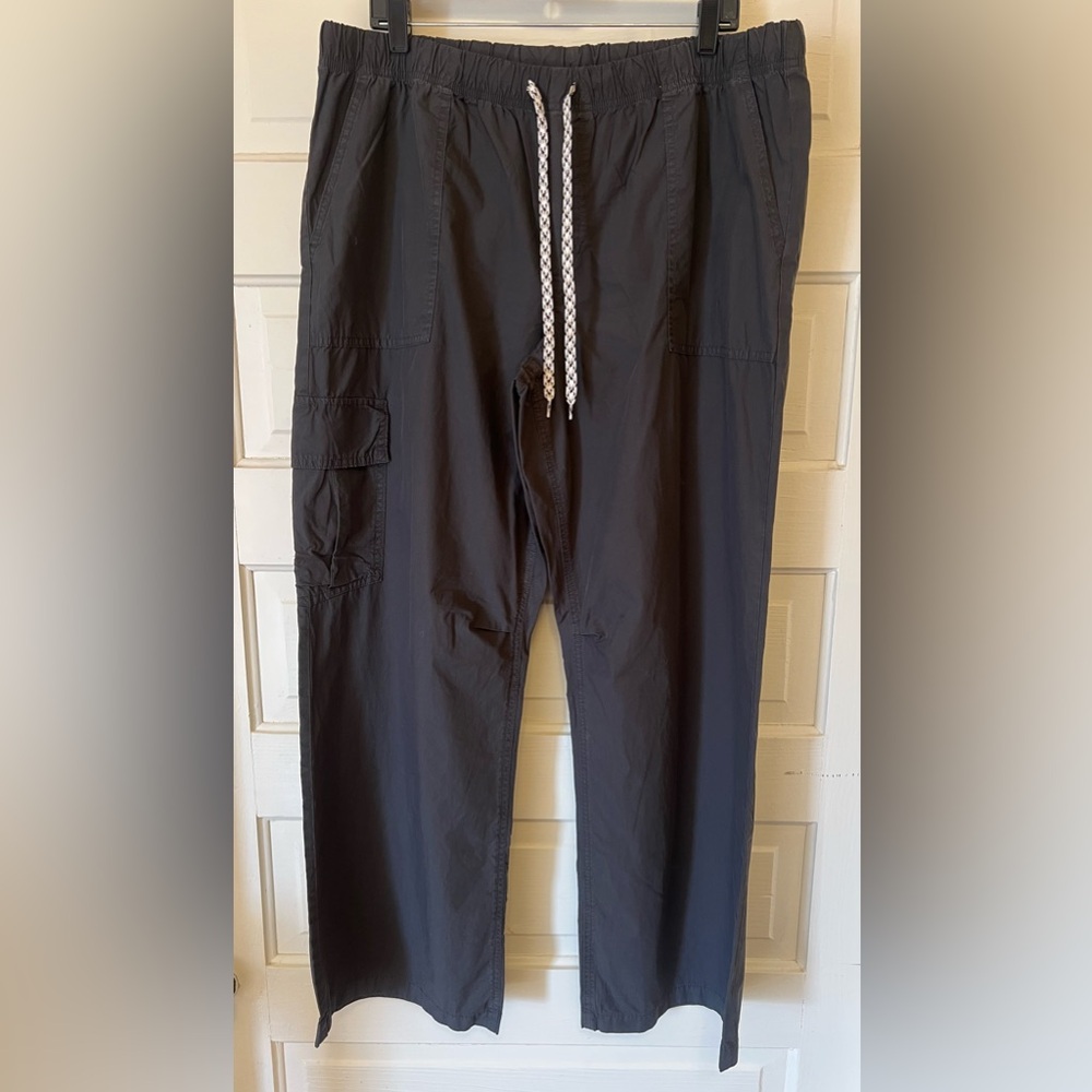 aerie Black Track Jogger Pants with Drawstring